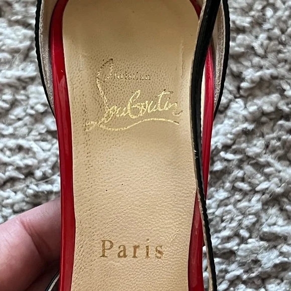 Christian Louboutin Colorblock Crossover Sandals - Picture 4 of 5